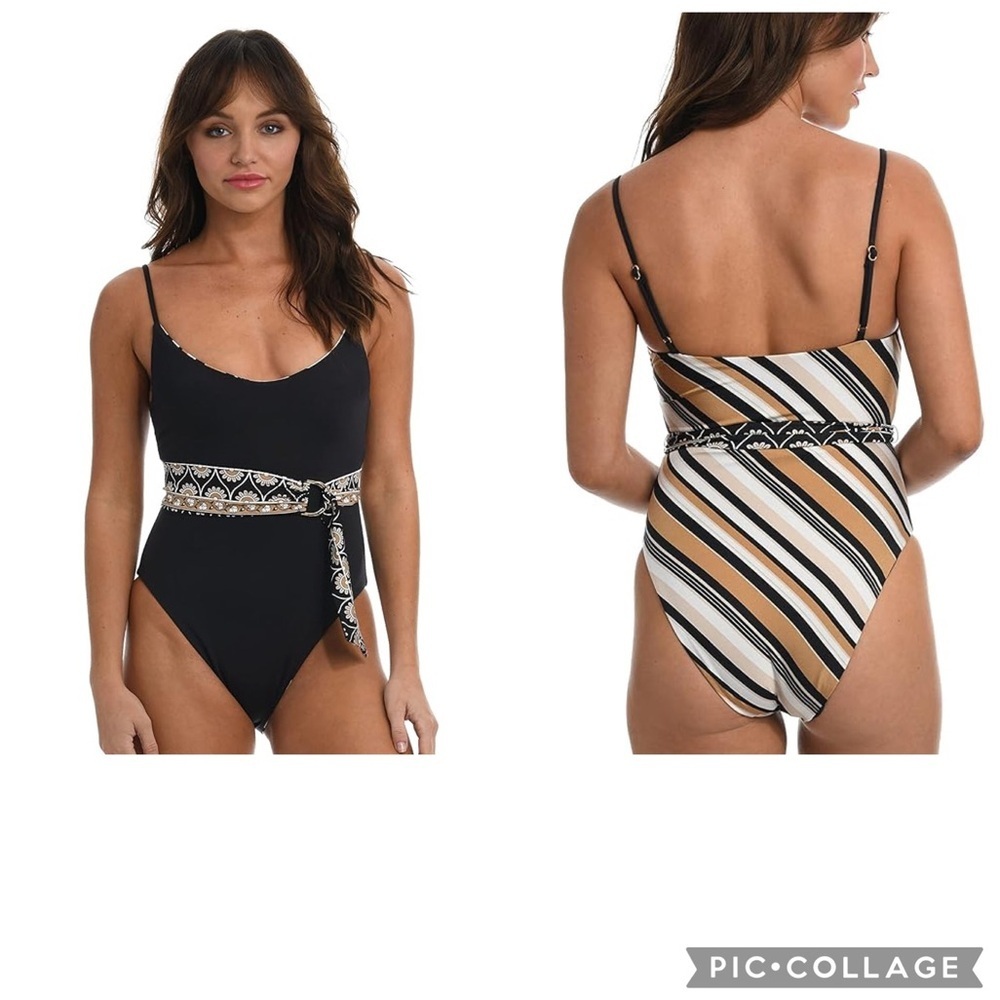 Sunshine 79 Reversible Women's Standard Over The Shoulder One Piece Swimsuit 14